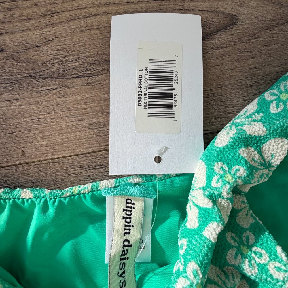NWT Nocturnal Cheeky Bikini Hudson Bandeau Palm Paradise Large Dippin' Daisy's - Picture 5 of 6